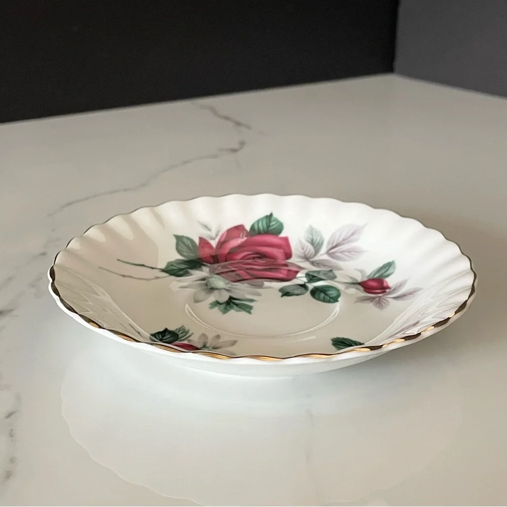 Royal Albert rose saucer
